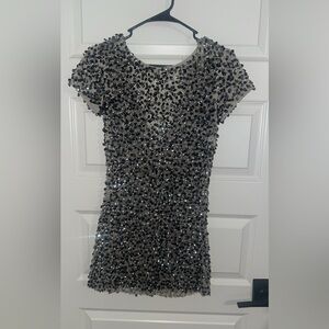 Jovani sheer sparkle dress